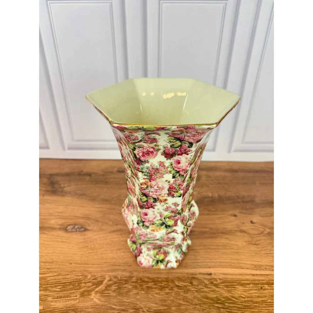 Vintage Formalities 1980s Baum Bros‎ Rose Chintz 10